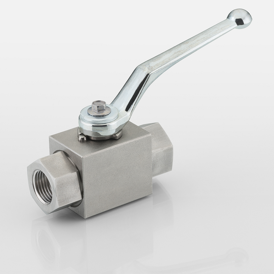 2-Way ball valve block E DN06 IGR1/4" SS
