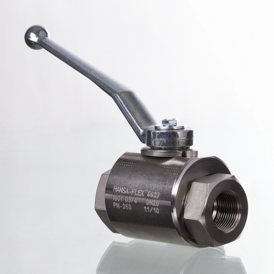 2-Way ball valve block DN06 IGR1/4" SS
