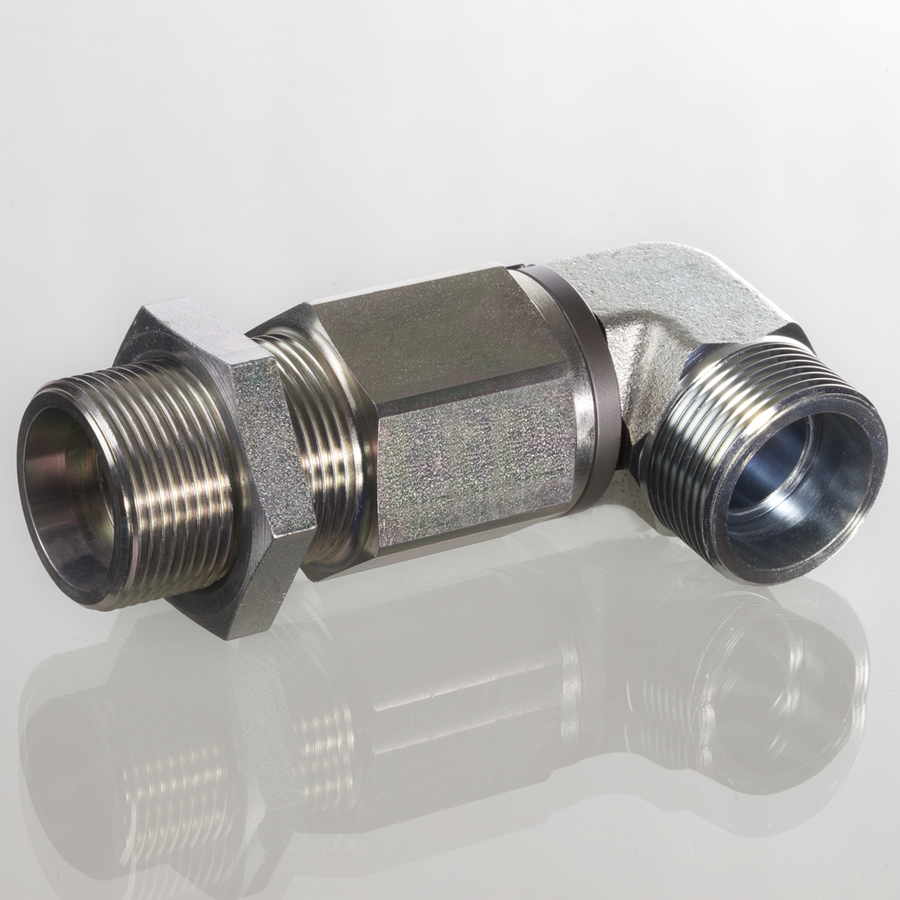 Bulkhead swivel fitting 90 ball CES06