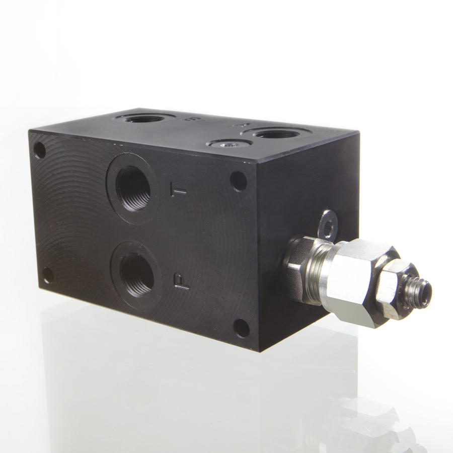 Connection plate 1x NG6 DBV 100-350 bar