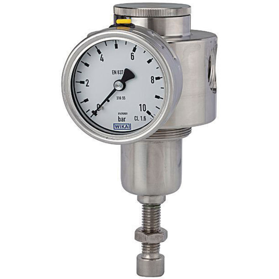 Pressure regulator stainl. steel 1.4404