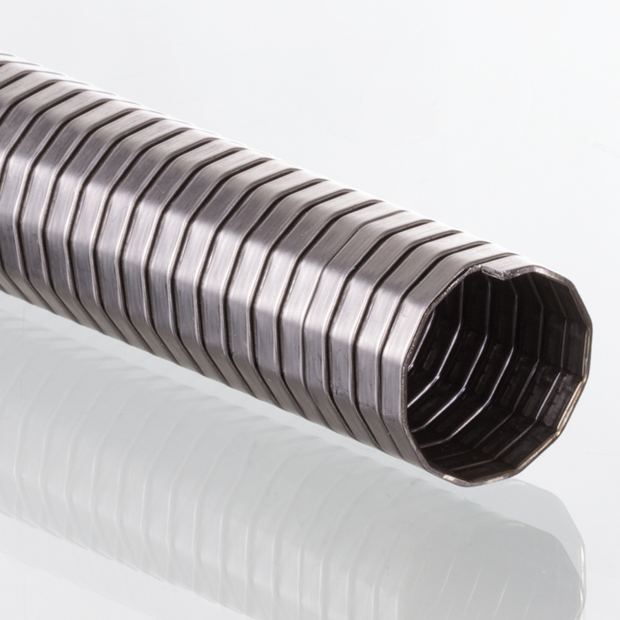 Strip wound exhaust hose DN20, SS