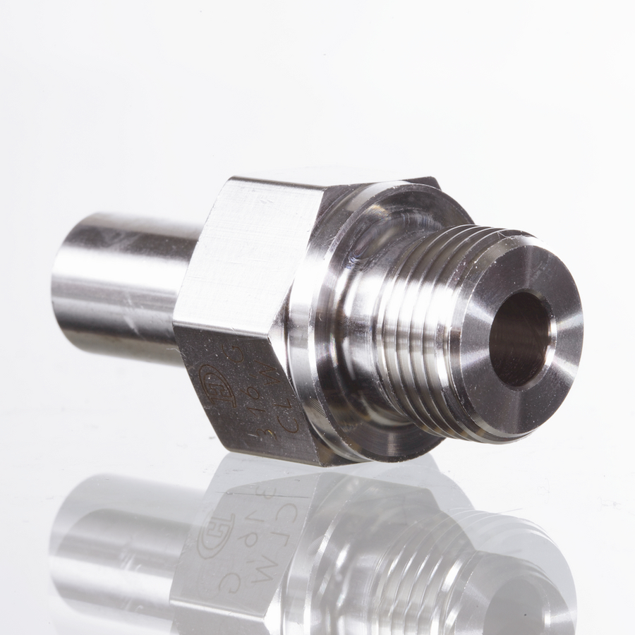 Male connector AGR3/8" BES10 SS