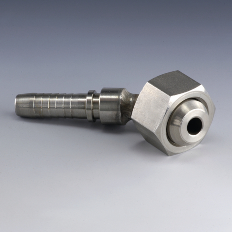 Swage nipple DN06 DKR1/4" 45 SS