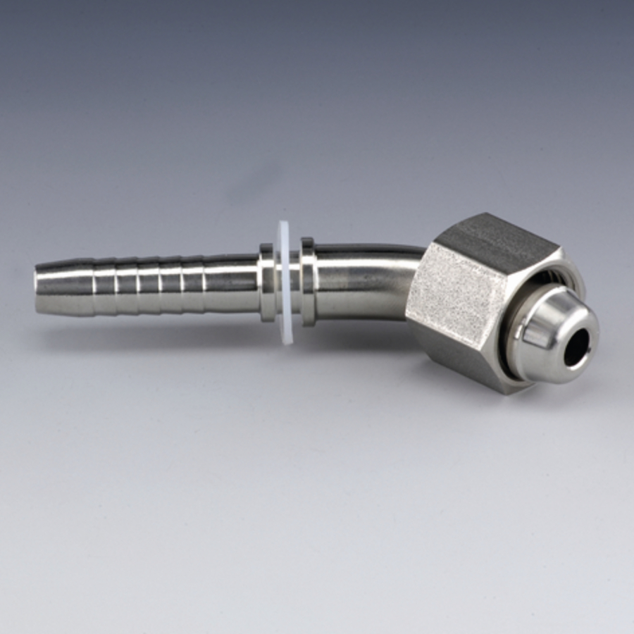 Swage nipple DN08 DKL10 45 SS