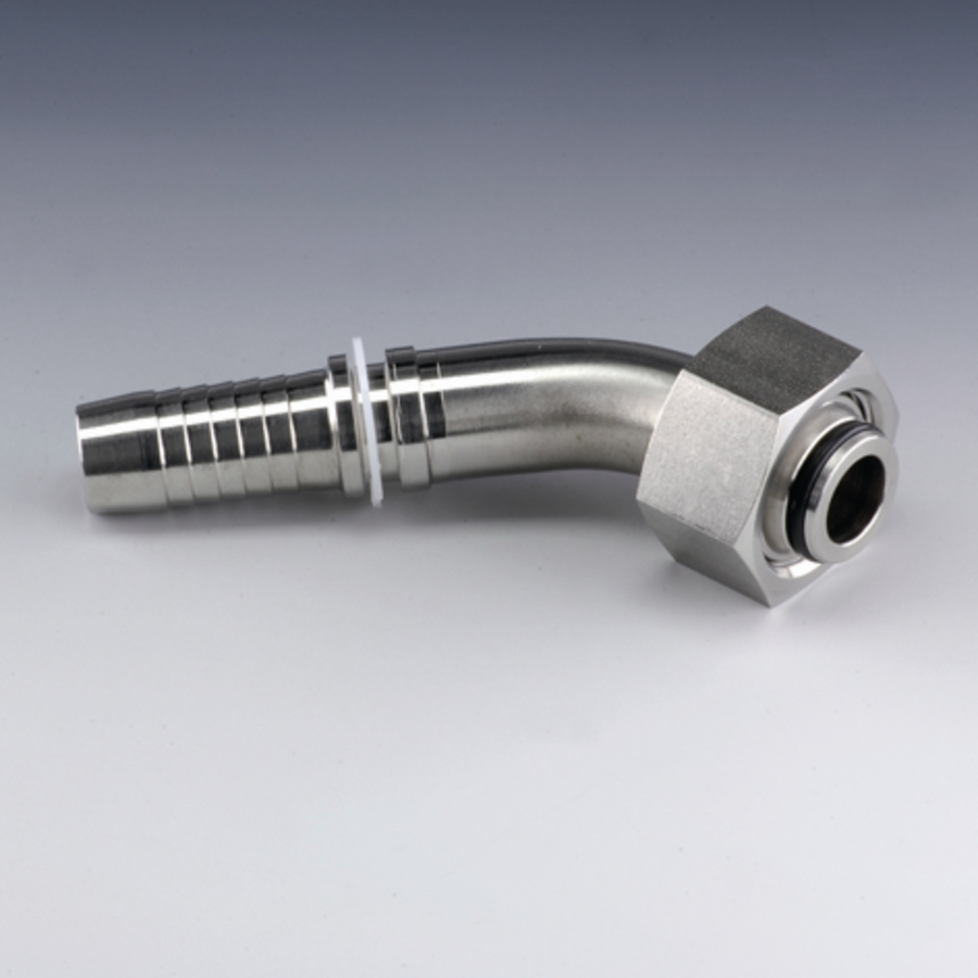 Swage nipple DN06 DKOL06 45 SS