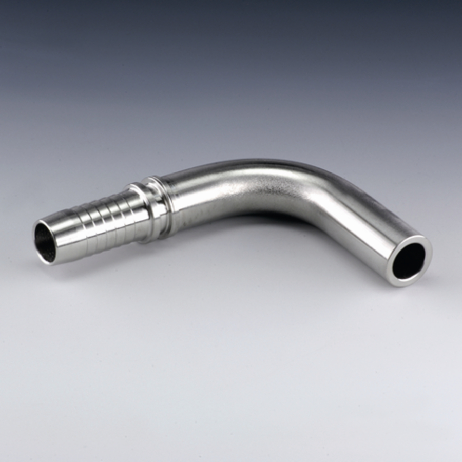 Swage nipple DN06 BEL08 90 SS