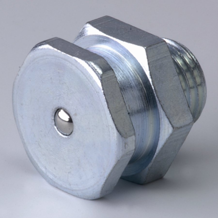 Flat grease nipple hex. head M10x1