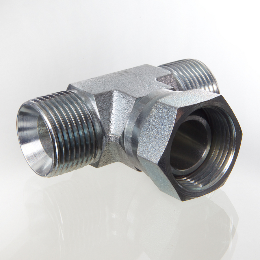 TEE PIECE MALE - FEMALE - MALE 1/4" BSP - STAINLESS STEEL