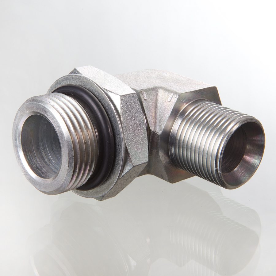 Adaptor 90 AGUNF7/16"-OR AGR3/8"