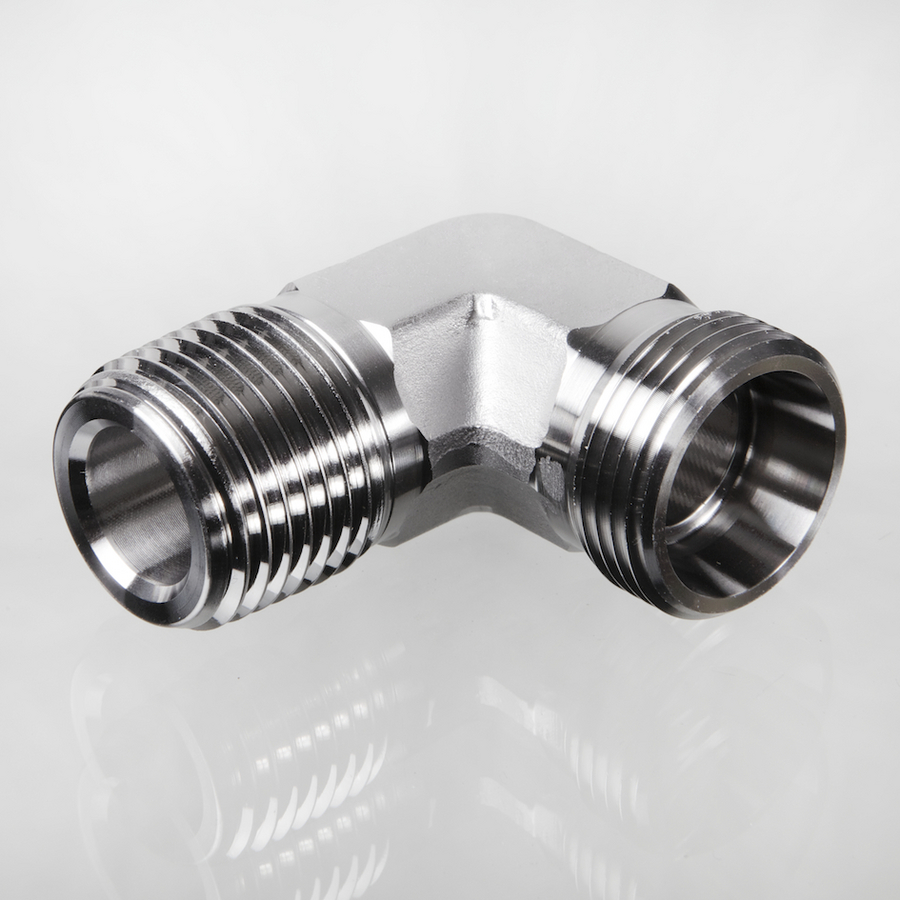 Connector M/M 90 AGN1/4" CEL06 SS