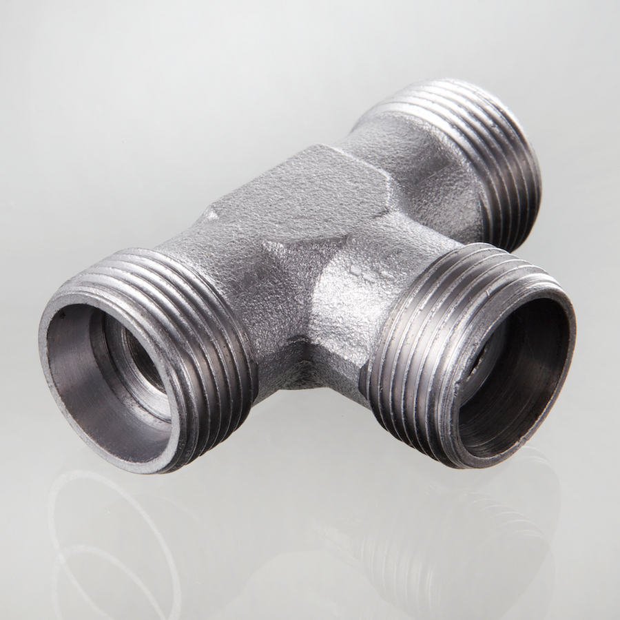 Shuttle-valve TEE connector stud CEL08