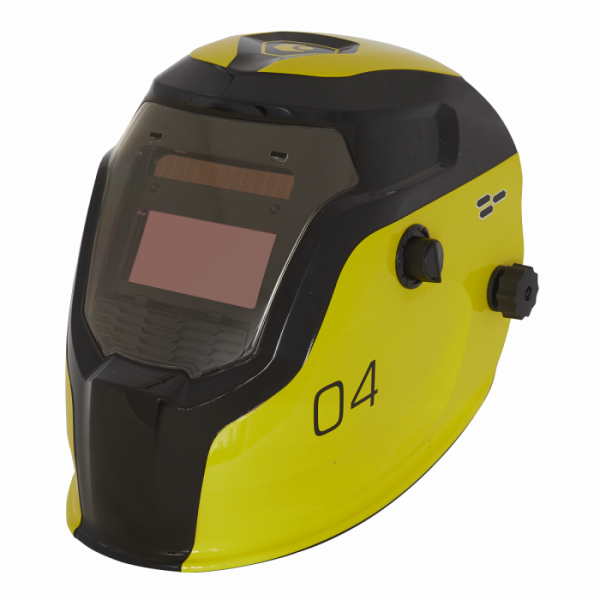 Auto Darkening Welding Helmet – Shade 9-13 – Yellow