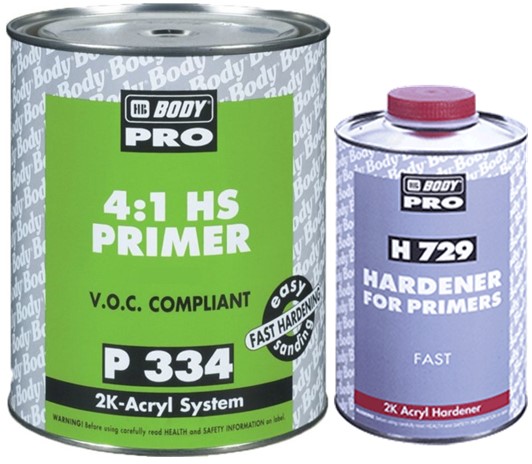 HB BODY® P334 2K HS BLACK Primer Kit 1.25lt