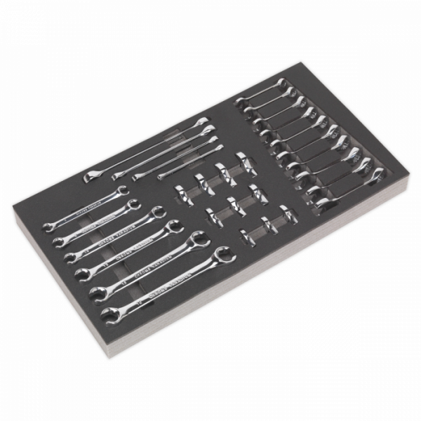 Tool Tray with Specialised Spanner Set 30pc – Metric