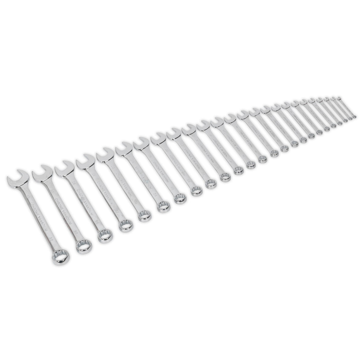 SIEGEN COMBINATION SPANNER SET 25PC METRIC