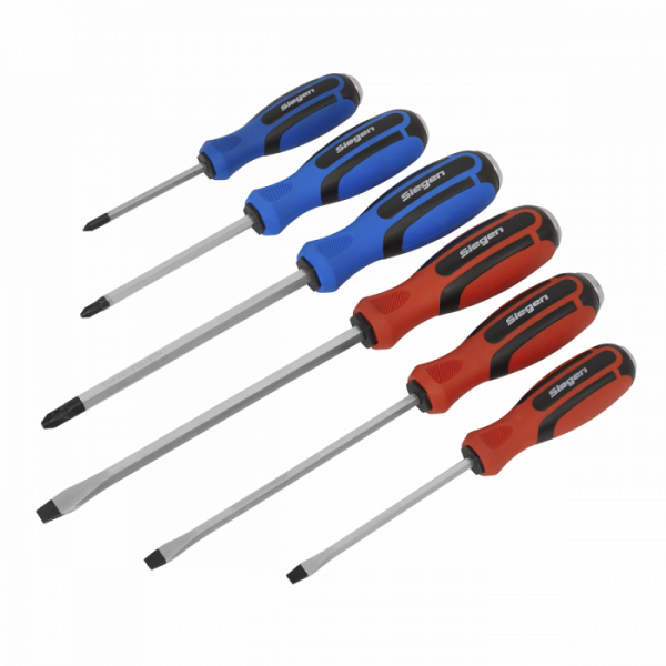 Screwdriver Set 6pc Hammer-Thru