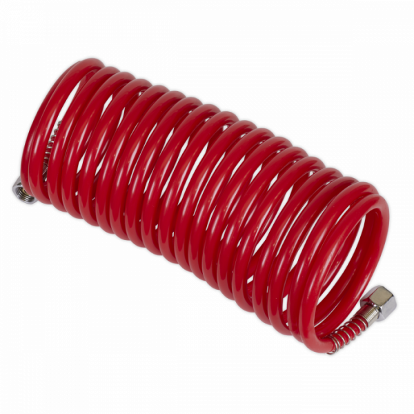 PE Coiled Air Hose 5m x Ø5mm with 1 / 4″BSP Unions