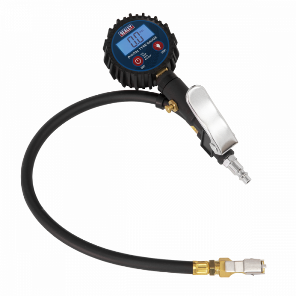 Digital Tyre Inflator with Clip-On Connector