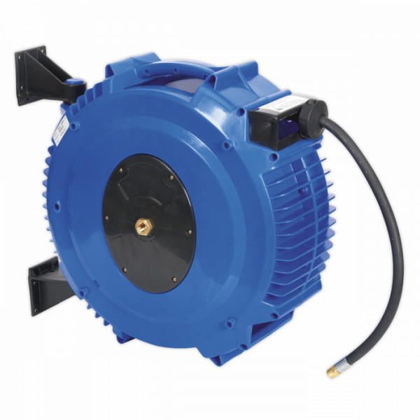 Retractable Air Hose Reel 20m Ø10mm ID Rubber Hose