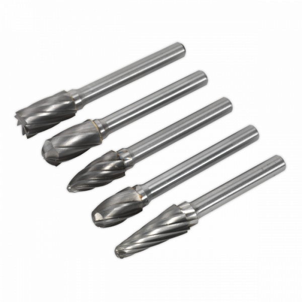 Tungsten Carbide Rotary Burr Set 5pc Ripper / Coarse