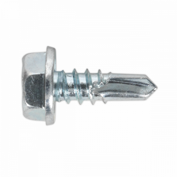 Self-Drilling Screw 4.8 x 13mm Hex Head Zinc Pack of 100