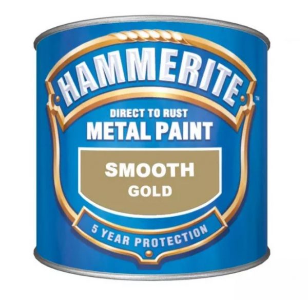 Hammerite Smooth Gold – 250ml