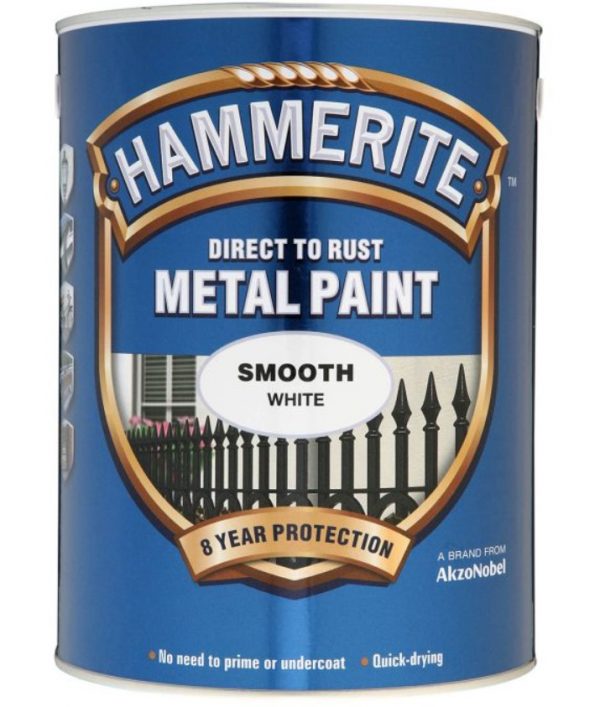 Hammerite Smooth White – 5L