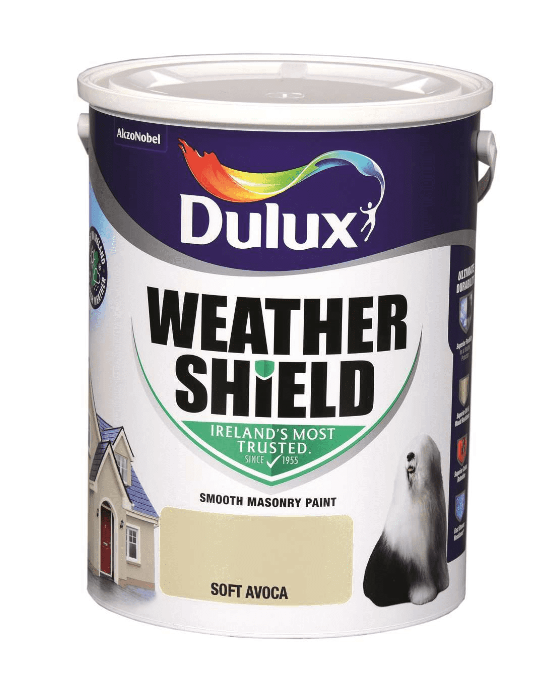 Dulux Weathershield Smooth Masonry Paint, Soft Avoca 5L