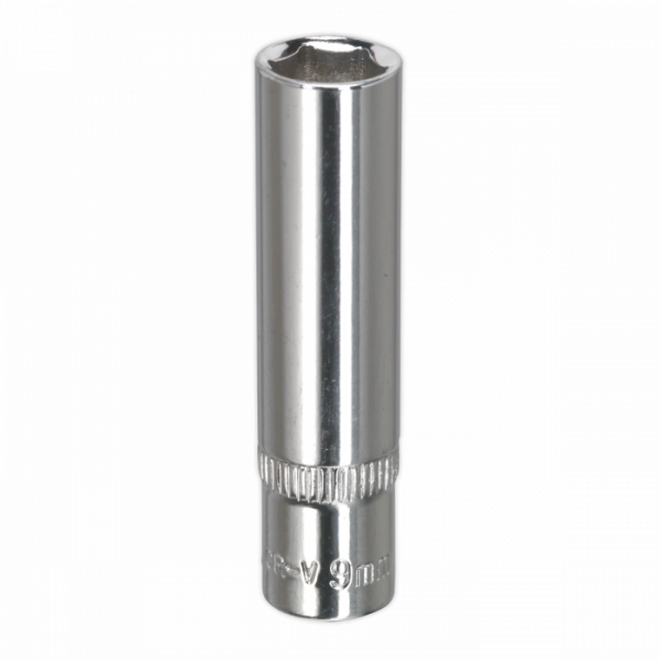 WallDrive® Socket 9mm Deep 1 / 4″Sq Drive Fully Polished