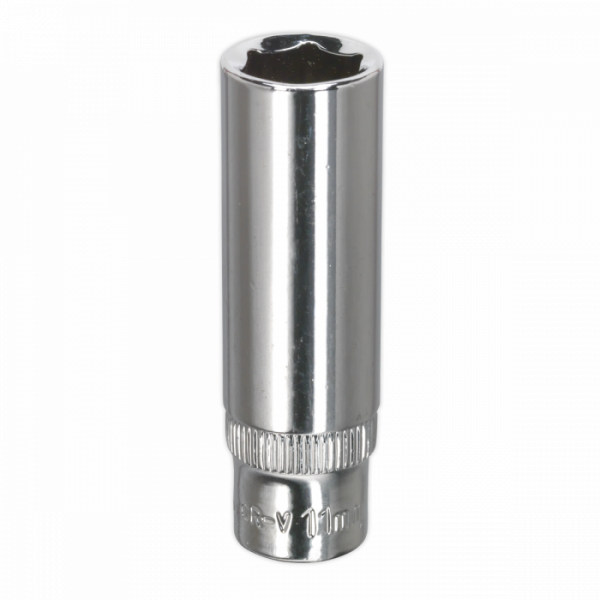 WallDrive® Socket 11mm Deep 1 / 4″Sq Drive Fully Polished