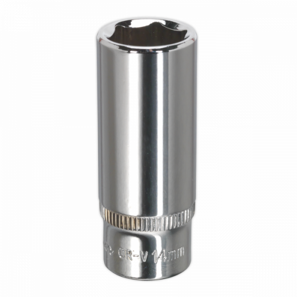 WallDrive® Socket 14mm Deep 1 / 4″Sq Drive Fully Polished