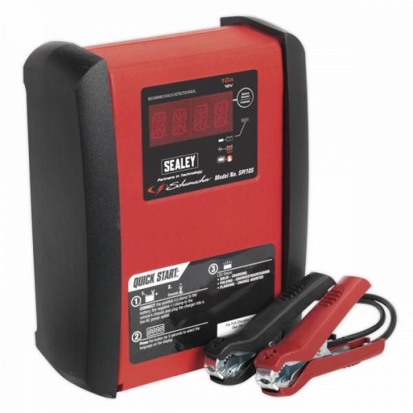 Intelligent Speed Charge Battery Charger / Maintainer 10A 12V