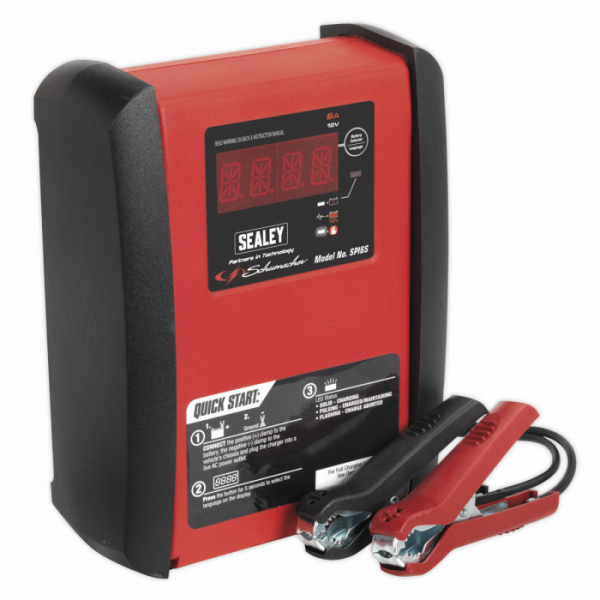 Intelligent Speed Charge Battery Charger / Maintainer 6A 12V