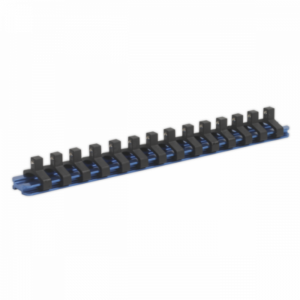 Socket Retaining Rail with 14 Clips Aluminium 1 / 4″Sq Drive