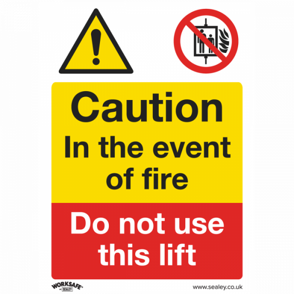 Warning Safety Sign – Caution Do Not Use Lift – Rigid Plastic