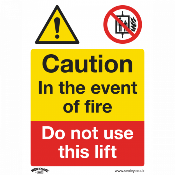 Warning Safety Sign – Caution Do Not Use Lift – Self-Adhesive Vinyl