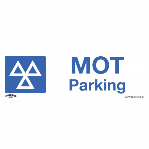 Warning Safety Sign – MOT Parking – Rigid Plastic