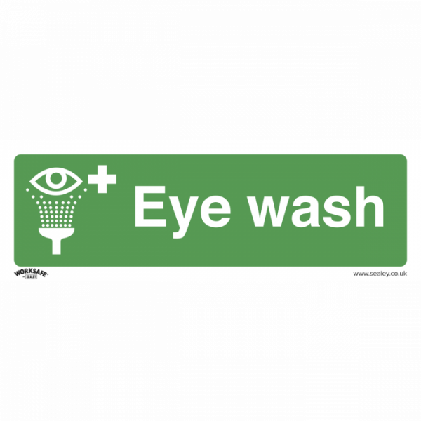 Safe Conditions Safety Sign – Eye Wash – Rigid Plastic