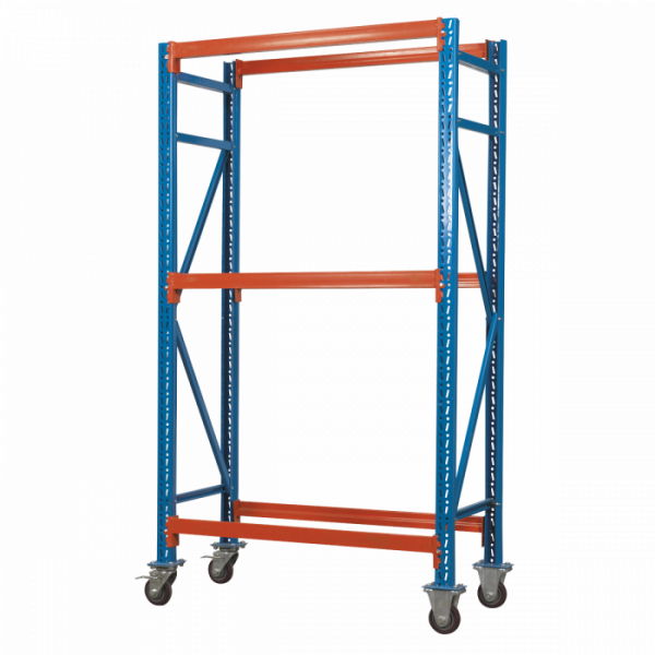 2-Level Mobile Tyre Rack 200kg Capacity Per Level