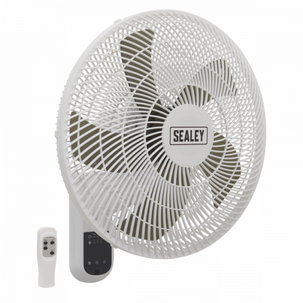 Wall Fan 3-Speed 16″ with Remote Control 230V