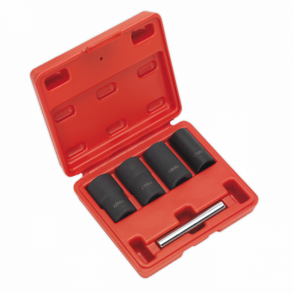 Locking Wheel Nut Removal Set 5pc 1 / 2″Sq Drive