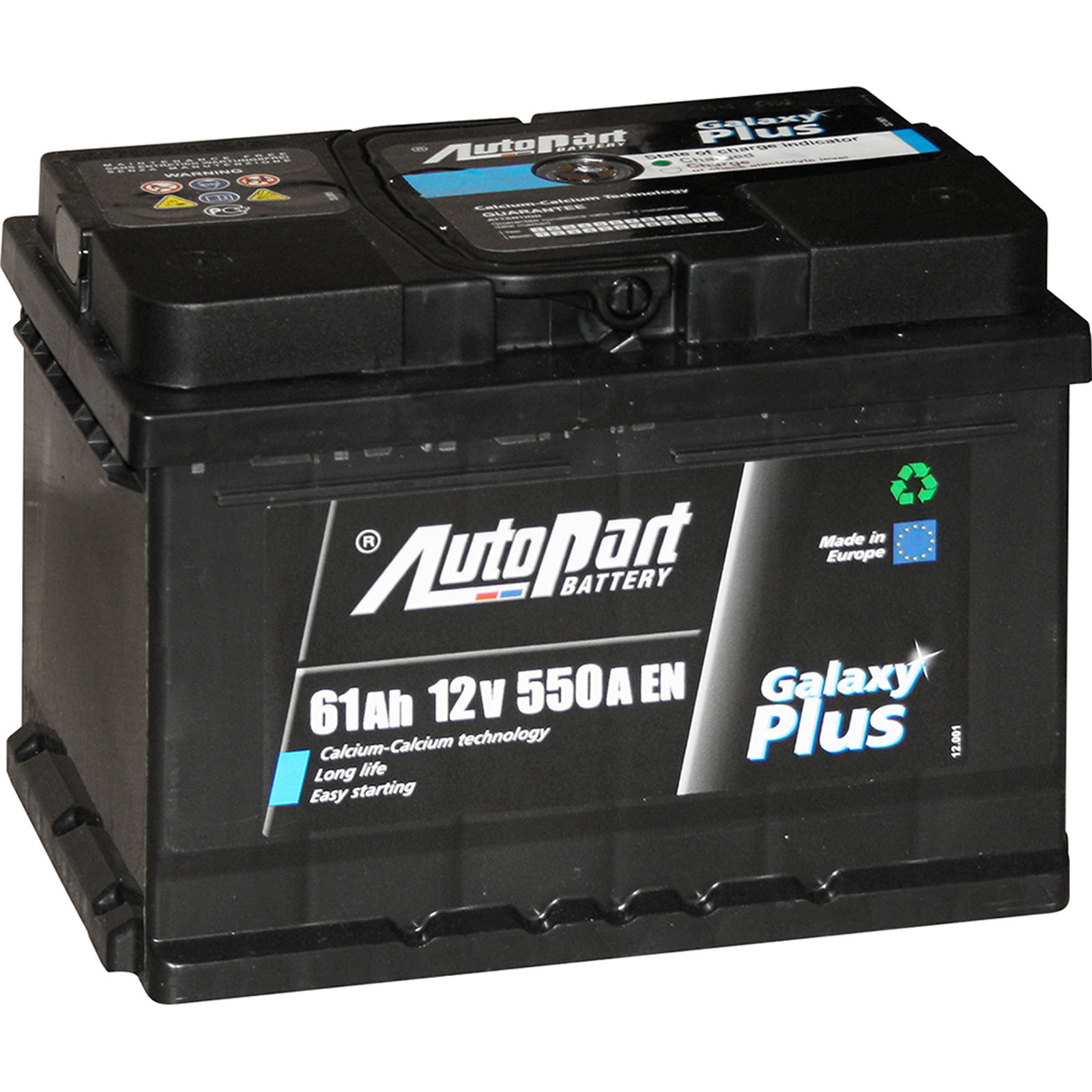 065BA - STARTER BATTERY AH61 CCA/SAE 550 (242x175x175mm)