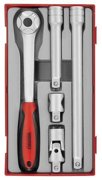 Teng Tools 1/2" Ratchet & Accessories Set TT1 5 Pieces - TT1205