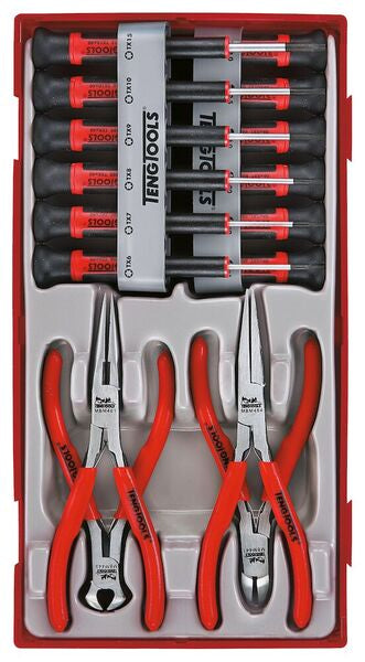 Teng Tools Mini Pliers & Screwdriver Set TT1 16 Pieces - TTMI16