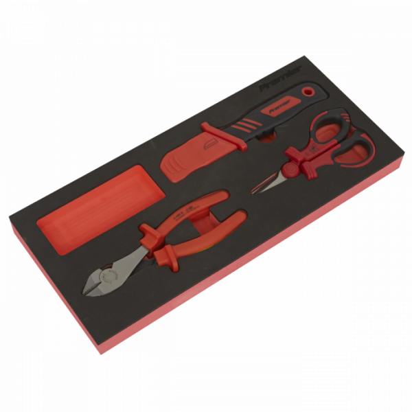 Insulated Cutting Set 3pc with Tool Tray – VDE Approved