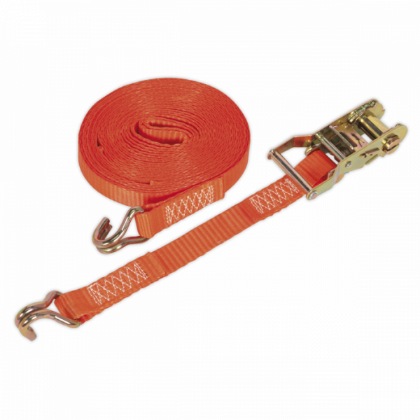 Ratchet Strap 25mm x 8m Polyester Webbing 1500kg Breaking Strength