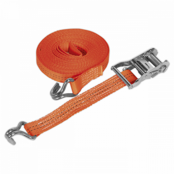 Ratchet Strap 35mm x 8m Polyester Webbing 2000kg Breaking Strength