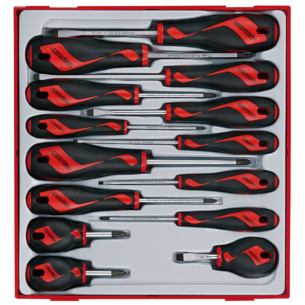 Teng Tools Screwdriver Set Mixed TT2 14 Pieces - TTD914N