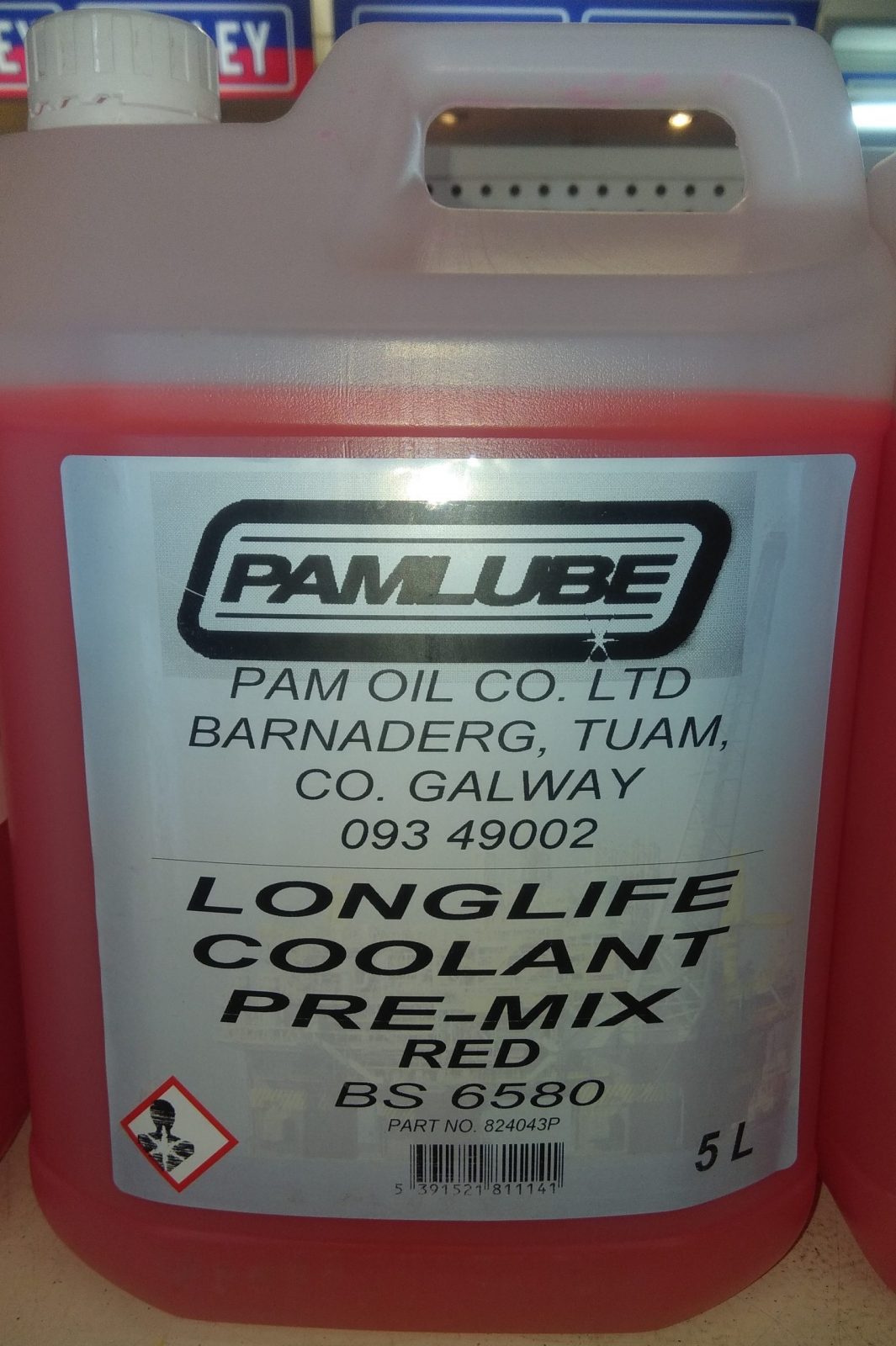 PAMLUBE LONG-LIFE ANTIFREEZE COOLANT 5LTR